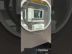 PVC blanco de los 70cm solo debajo del gabinete del fregadero con forma cuadrada ligera