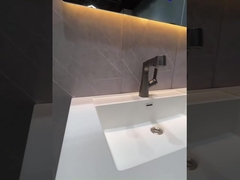 Vanidad del cuarto de baño de SONSILL con el solo fregadero los 80*45*50cm montados en la pared